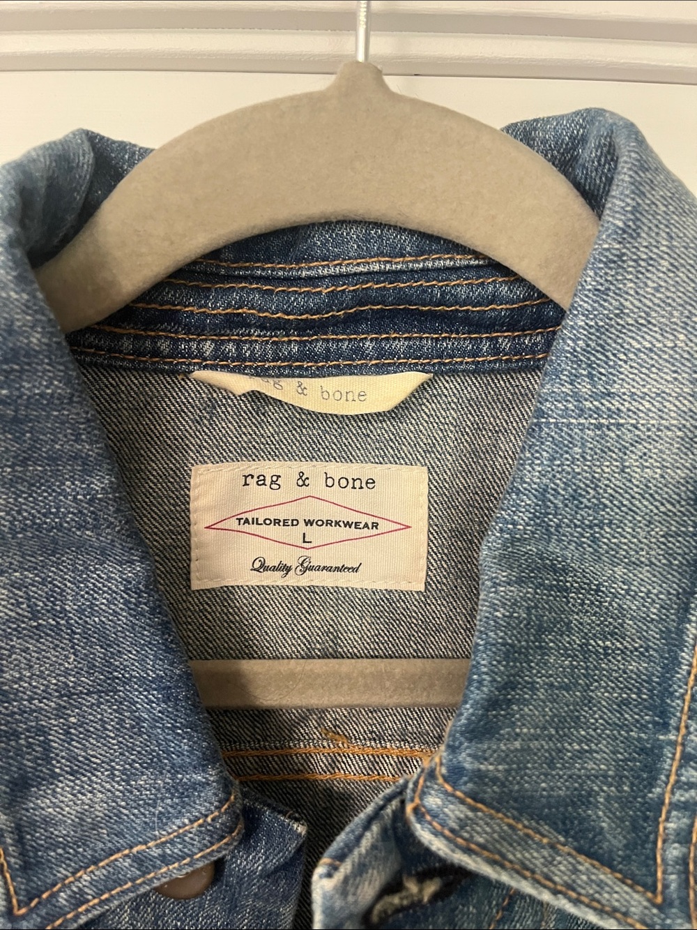 rag & bone Tailored Workwear Denim Jacket – Size Large - Picture 2 of 12